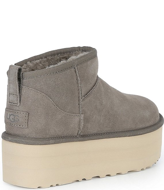 UGG Classic Ultra Mini Platform Suede Booties | Dillard's