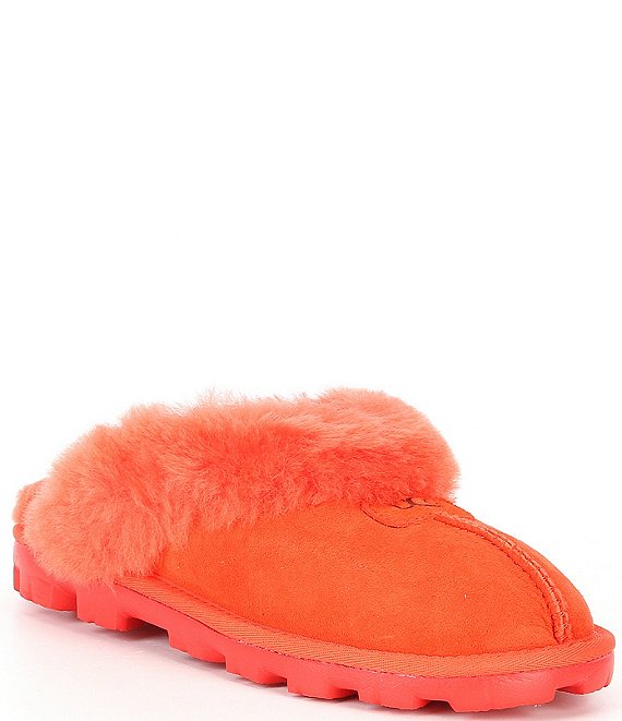 Color:Red Pepper - Image 1 - UGG® Coquette Suede Slippers