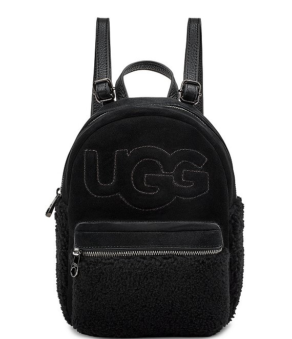 UGG Dannie II Black Sheepskin Mini Backpack