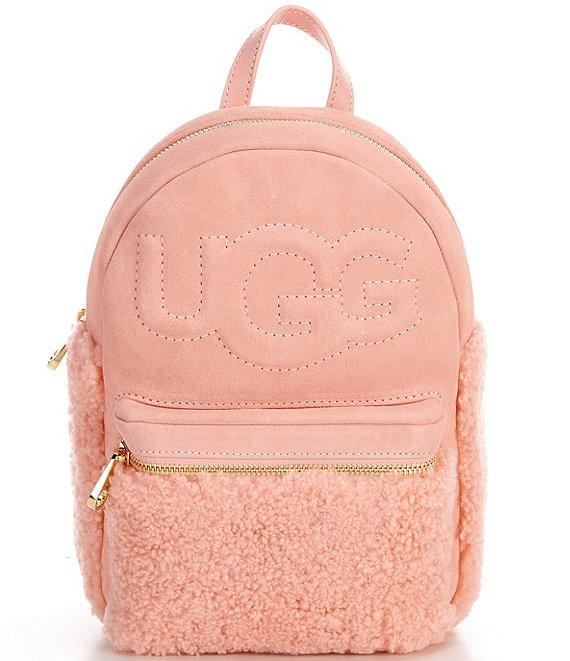 Color:Pink Opal - Image 1 - Dannie II Sheepskin Mini Backpack