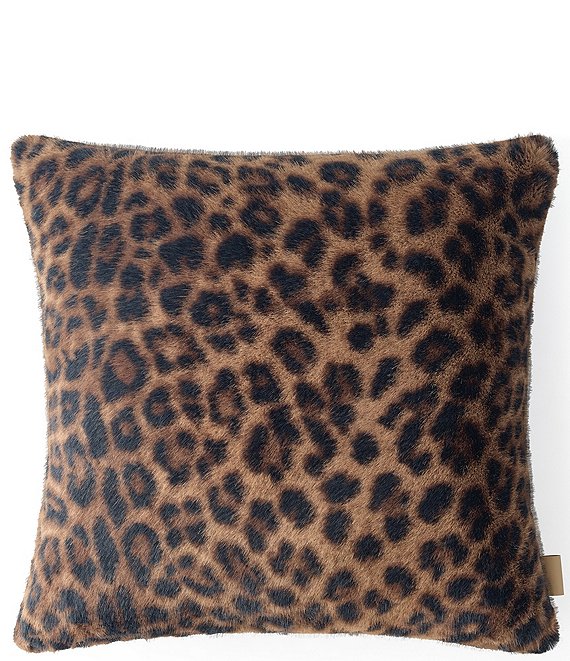 UGG Everett Black Leopard Decorative Square Pillow