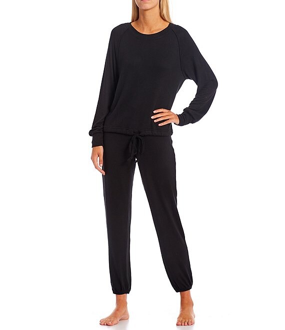 UGG® Gable Solid Brushed Knit Crew Neck Sweatshirt & Jogger Lounge