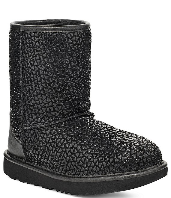 Color:Black - Image 1 - Girls' Classic II Gel Hearts Boots (Youth)