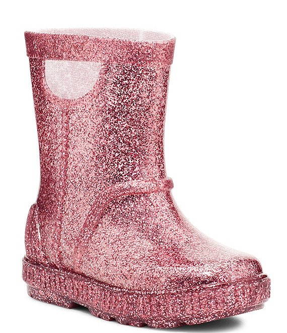 UGG Girls' Drizlita Glitter Rain Boots (Toddler) | Dillard's