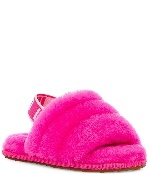UGG® Girls' Fluff Yeah Family Matching Fur Slides (Toddler) | Dillard's