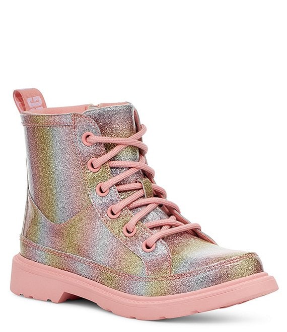 Color:Metallic Rainbow - Image 1 - Girls' Robley Glitter Boot (Youth)