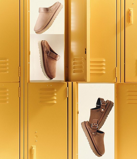 UGG® Goldenstar Villa Nubuck Suede Slingback Clogs | Dillard's