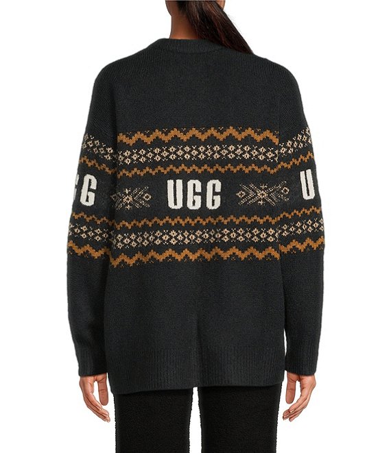 UGG Kaelan UGGisle Long Sleeve Crew Neck Fair Isle Sweater | Dillard's