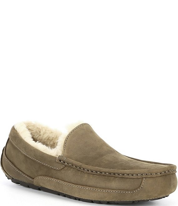 Men's ascot leather ugg slippers best sale