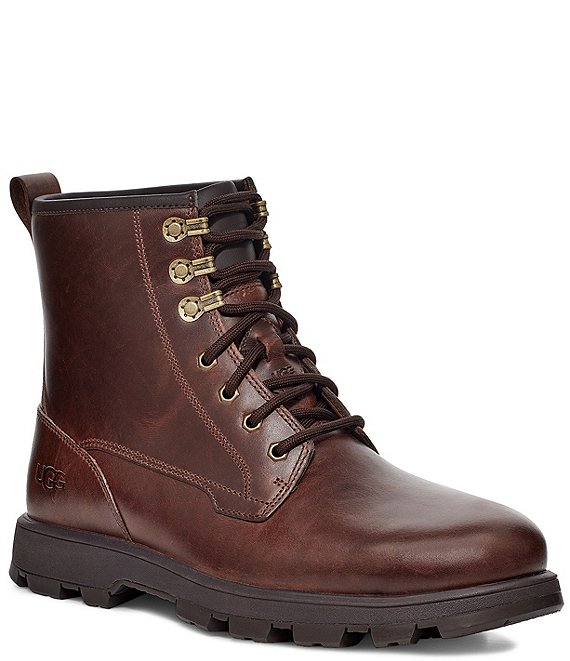 Color:Chestnut - Image 1 - Men's Kirkson Waterproof Leather Lace-Up Cold Weather Boots