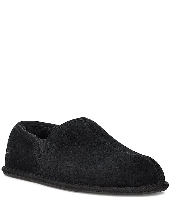 Color:Black - Image 1 - UGG® Men's Scuff Romeo II Suede Slippers