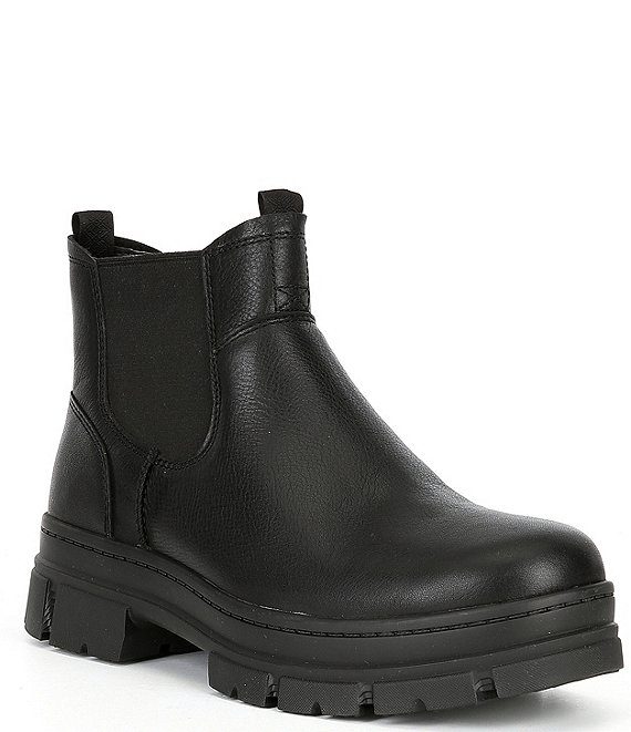 Color:Black - Image 1 - UGG® Men's Skyview Waterproof Cold Weather Lug Sole Chelsea Boots