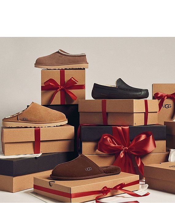 UGG メンズUS7 25 UGG Men's Scuff Suede Slippers | Dillard's