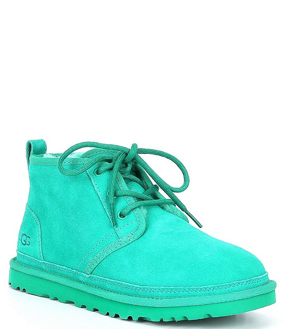 Color:Emerald Green - Image 1 - UGG® Women's Neumel Suede Lace-Up Chukka Boots