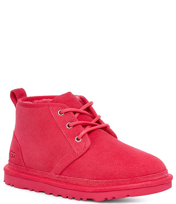 Color:Pink Glow - Image 1 - Women's Neumel Suede Lace-Up Chukka Boots
