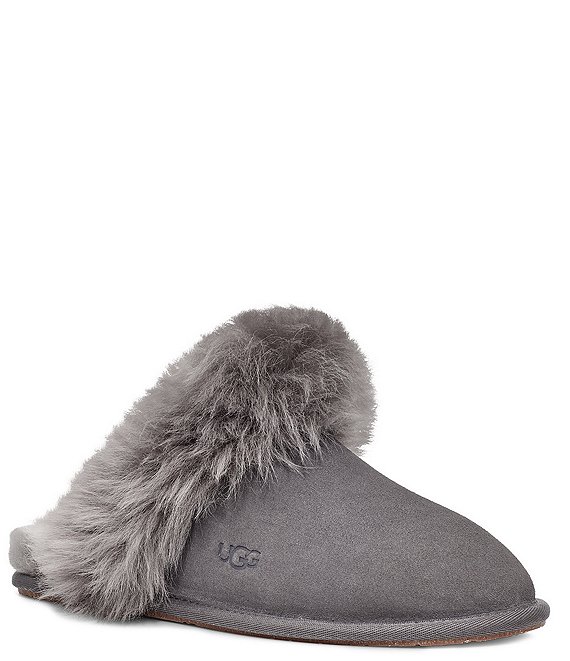 UGG Scuff Sis Suede Fur Slippers