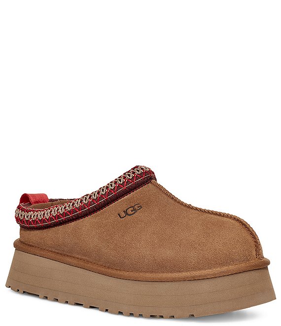 UGG Tazz Suede Platform Clog Slippers