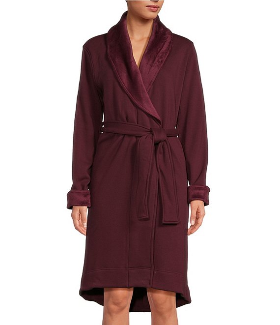 UGG® Duffield II Fleece Shawl Collar Wrap Cozy Robe | Dillard's