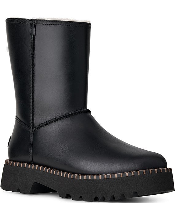 UGG Women's Uptowner Leather Shearling Lined Booties