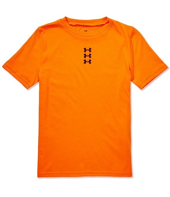 Under Armour Big Boys UA Hoops Triple Logo Tee