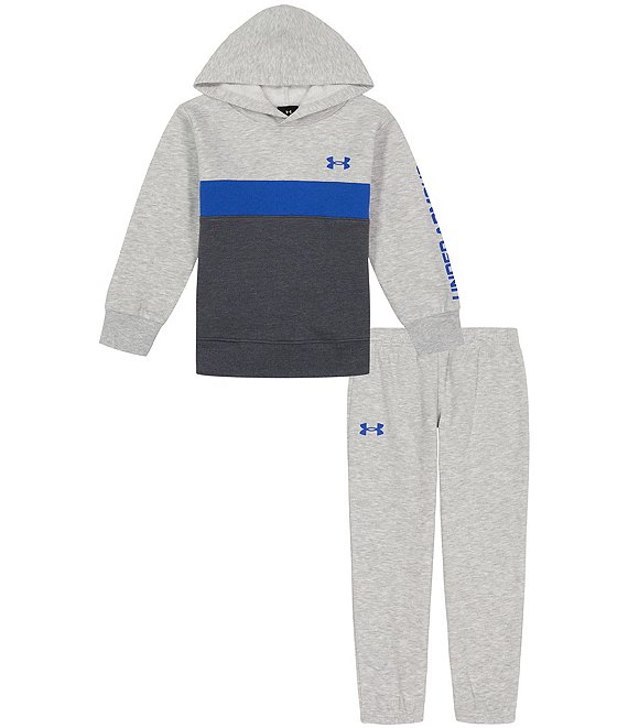 Under Armour Little Boys 2T-7 Long Sleeve Branded Hoodie & Jogger