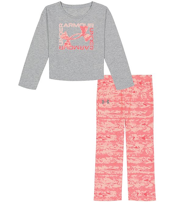 Under Armour Little Girls 2T-6X Rained Out Big Logo Legging Set