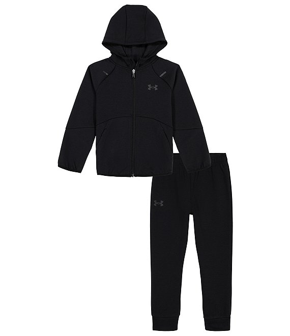 Under Armour Baby Boys 3 24 Months Long Sleeve Knit Unstoppable Hoodie Jogger 2 Piece Set Dillard s