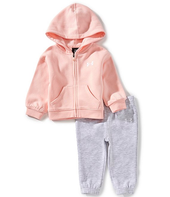 Under Armour Baby Girls Chest Logo Hoodie & Jogger Pants Set