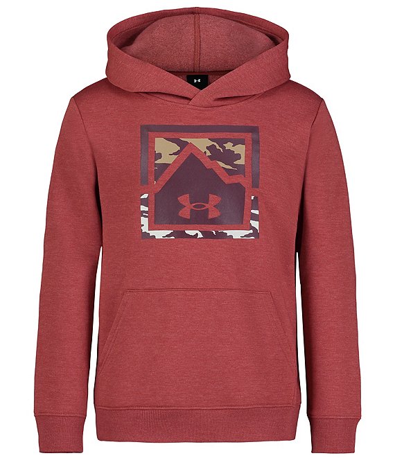 Boys Outdoor Hoodie Orange YMD Under Armour