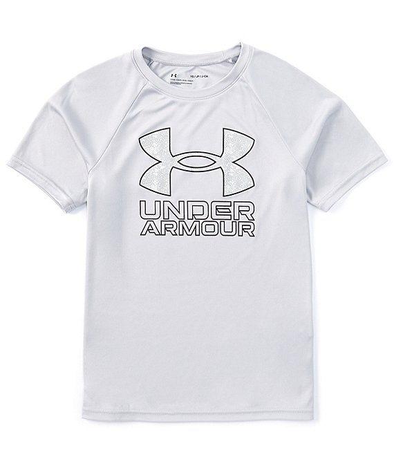 Under Armour Big Boys 8 20 Short Sleeve UA Tech Hybrid Print T Shirt Dillard s