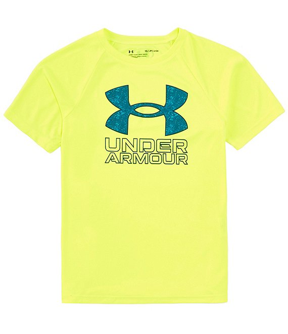 Under Armour Big Boys 8-20 Short Sleeve UA Tech™ Hybrid Print T-Shirt ...