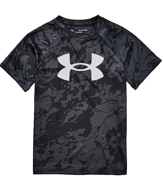 Under Armour Big Boys Short Sleeve Tech Big Logo Printed T-Shirt