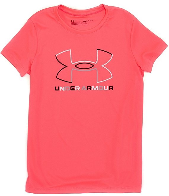 Under Armour Big Girls 7-16 Short-Sleeve Logo Tech T-Shirt | Dillard's