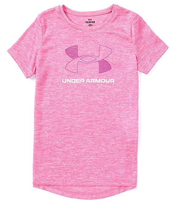 Under Armour Big Girls 7-16 UA Tech Twist Logo Short Sleeve T-Shirt
