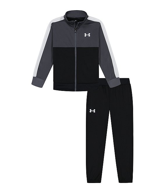 Under Armour Little Boys 2T 7 Long Sleeve Colorblock Track Jacket Jogger Set 4