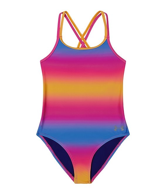 Under Armour Little Girls 4 6X Gradient One Piece Swimsuit Dillard s