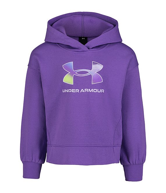 Under Armour Little Girls 4-6X Long-Sleeve Rival Big Icon