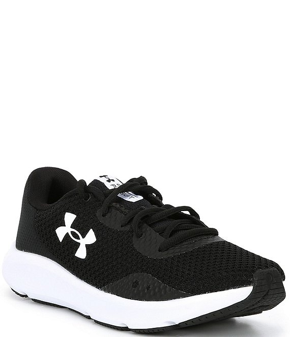 Mens Black Under Armour Charged Pursuit 3 Trainers