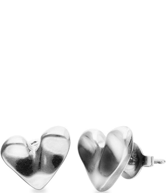 UNOde50 Small Heart Stud Earrings