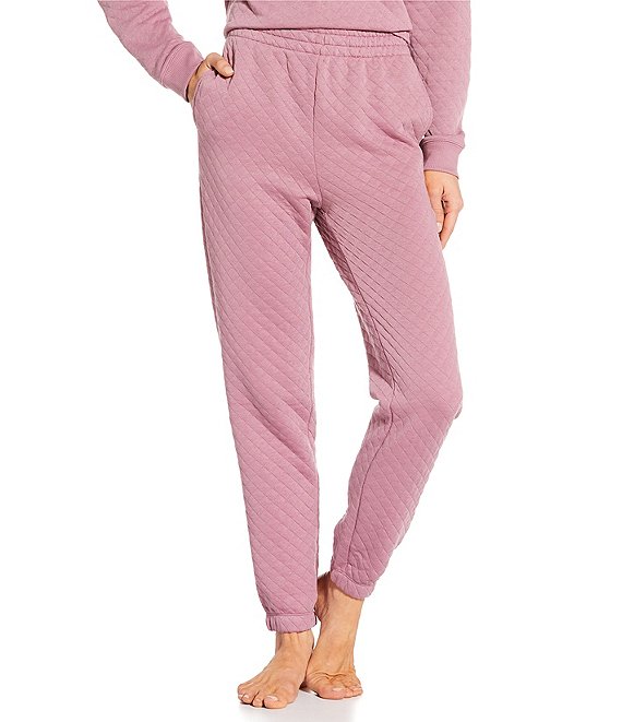 VAN WINKLE & CO. Solid Quilted Knit Coordinating Lounge Joggers