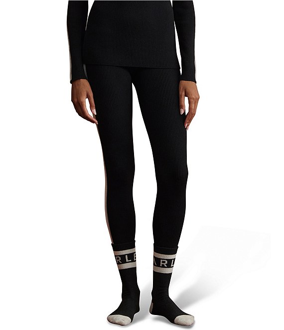 Varley Keegan Ribbed Knit Pull-On Leggings