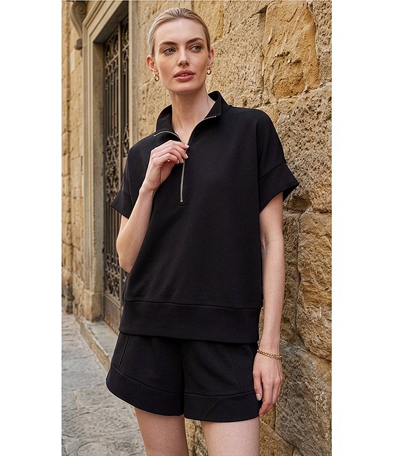 Varley Ritchie Half Zip Short Sleeve Sweatshirt | Dillard's