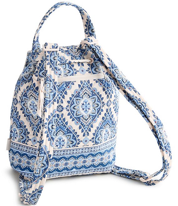 Vera Bradley Cambridge Blue Original Drawstring Backpack  display picture 3
