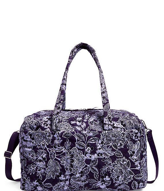 Color:Mickey Minnie's Flirty Floral Tonal - Image 1 - Disney Collection Large Travel Duffle Bag