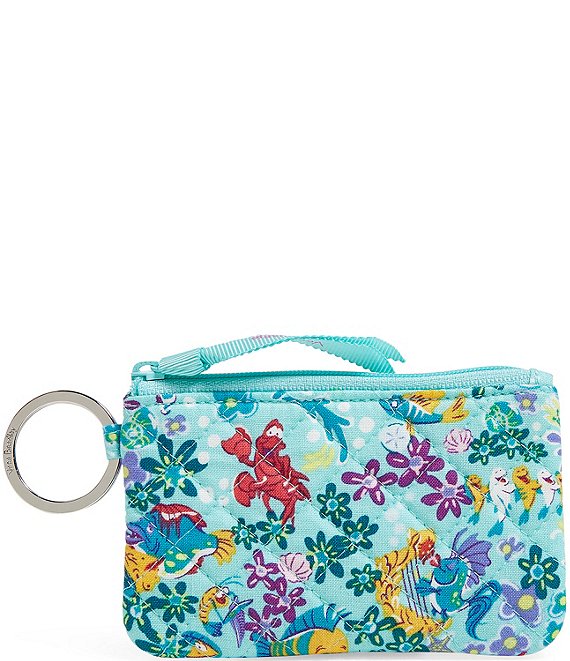 Color:Ariel Floral Ditsy - Image 1 - Disney Collection The Little Mermaid Ariel Zip ID Case
