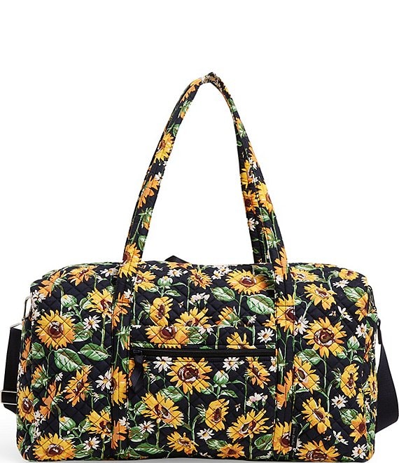 Vera Bradley Iconic Large Quilted Sunflower Travel Duffle Bag