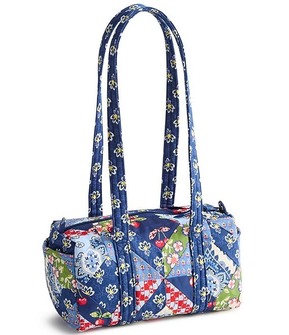 Vera Bradley Original 100 Trellis Patchwork Barrel Shoulder Bag