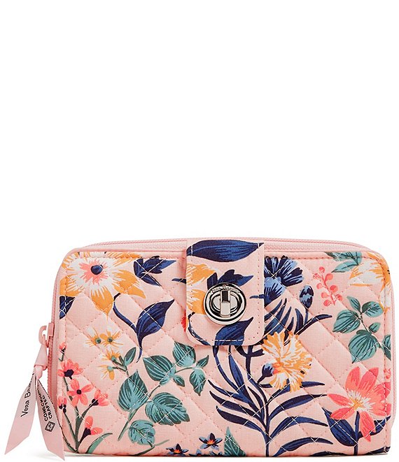 Vera Bradley Paradise Coral RFID Turnlock Wallet | Dillard's