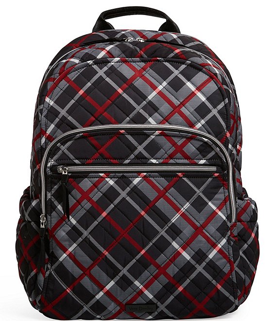 Color:Paris Plaid - Image 1 - Performance Twill Collection Plaid Campus Backpack