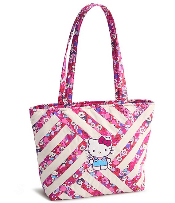 Vera Bradley x Hello Kitty Patchwork Small Original Vera Floral Tote Bag